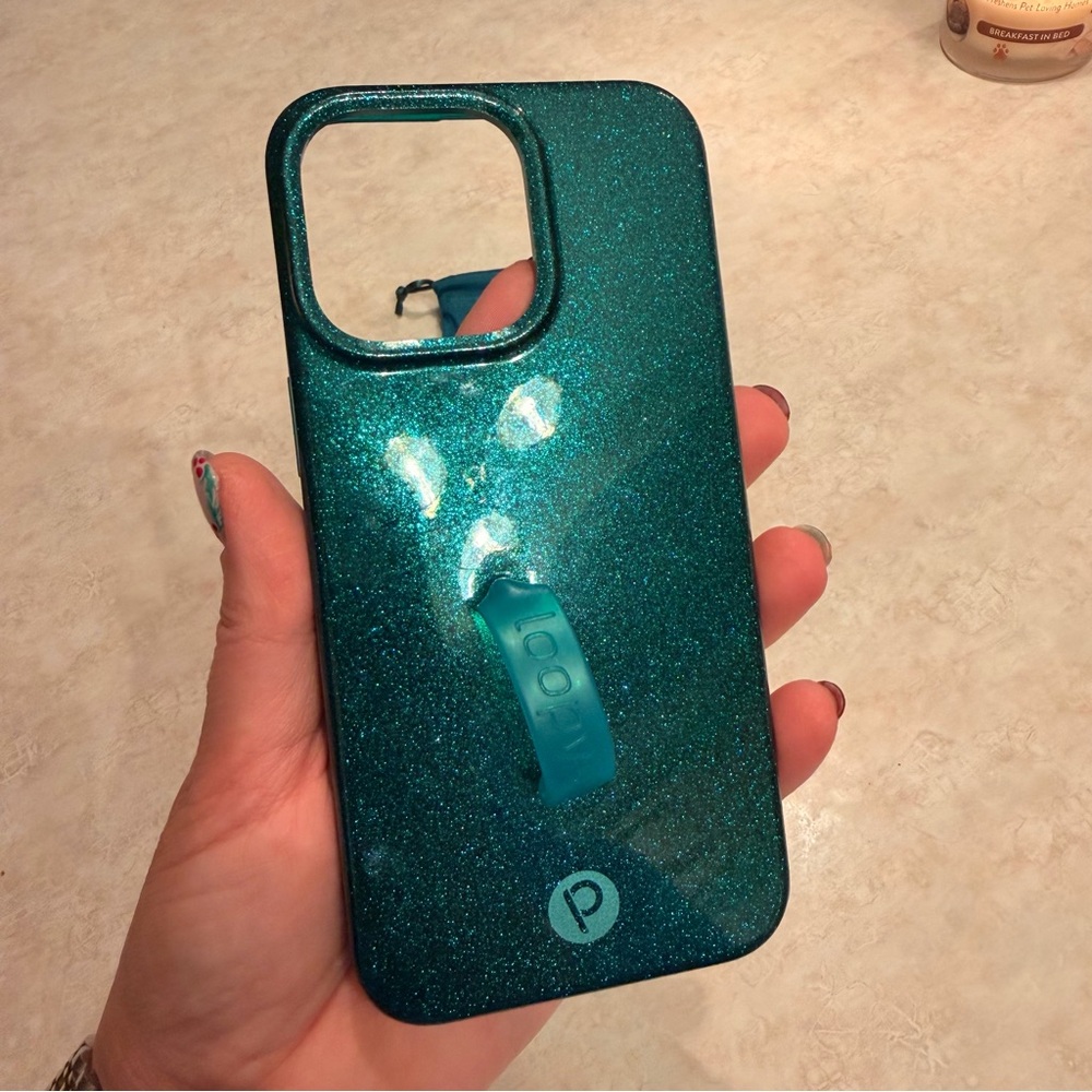 Emerald Sparkle iPhone 15 Pro Max Case - Picture 8 of 8
